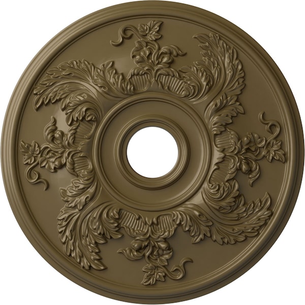 Ekena Millwork Acanthus Twist Medallion (Canopies up to 8 3/8"), 23 5/8"OD x 4 5/8"ID x 1 7/8"P, Mississippi Mud CM23ACMMF - main